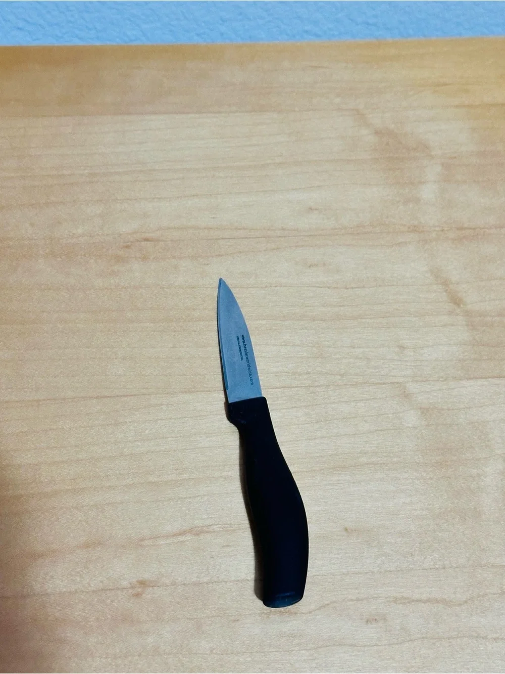 Classic Black Paring Knife with Non-Slip Handle
